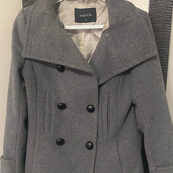 Babaton Grey Wool Jacket - Picture 1 of 3
